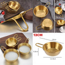 idrop GOLD COMBO SET 34CM Wok Frying Pan Pot Plate Bowl / SET KOMBO EMAS Kuali Periuk Piring dan Mangkuk / 金色组合套装炒锅煎锅锅盘碗