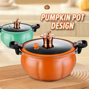 idrop [ 8L ] 28CM Pumpkin Pot With Steamer Layer Micro Pressure Cooking Pot / Periuk Masak Bentuk Labu Bersama Lapisan Stim / 8L南瓜锅带蒸笼(28CM南瓜微压料理锅)