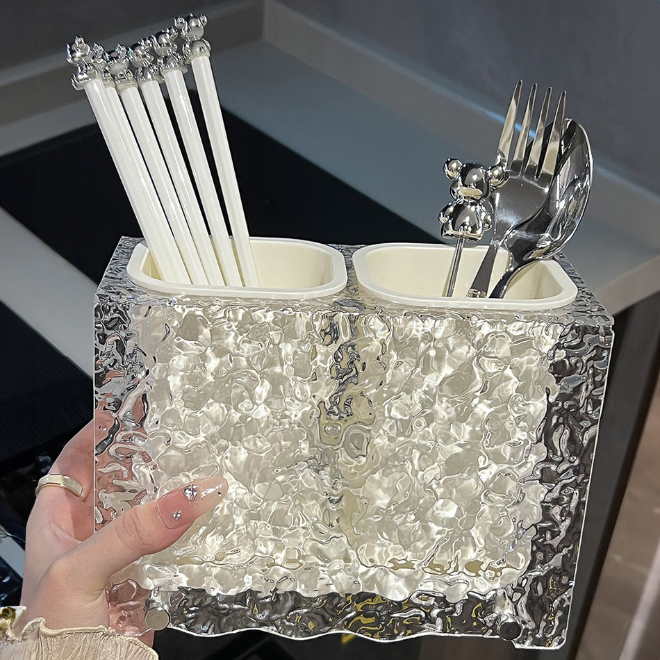 Untensil Box idrop Wall Mounted Utensil & Chopstick Storage Box / Bekas Penyimpanan