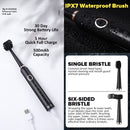 idrop [ 5 IN 1 ] 6 Sided Electric Toothbrush Rechargeable Exchangeable Brush Head / Berus Gigi Elektrik 5 Dalam 1  / 六面新款店铺保修电动牙刷声波情侣套装自动成人美白男女充电款