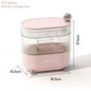 idrop [ 3 LAYER ] Rotating 360 Jewelry Plastic Storage Box / Kotak Penyimpanan Barang Kemas Boleh Putar /