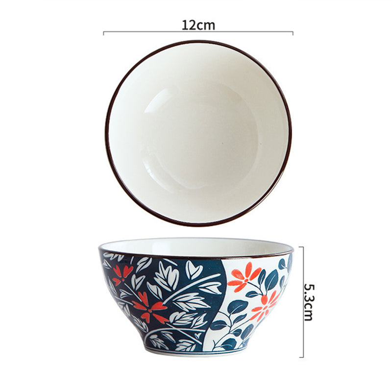 idrop [ 5PCS ] Japanese Style Ceramic Bowl Tableware Gift Box Set / Set Mangkuk Seramic Hadiah Saguhati /  (5P/BOX)日式和风餐具五陶瓷碗礼盒套装
