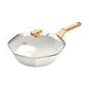 idrop [ 32CM ] Octagonal Pot Maifan Nonstick Flat Bottom Pot / Periuk Masak Nasi Maifan Tidak Lekat / 网红八角锅 麦饭石不粘锅 家用多功能平
