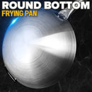 idrop [ 28-36CM ] Round Bottom Uncoated Stainless Steel Cooking Frying Pan / Periuk Memasak Bentuk Kawah Bulat 30CM 32CM 34CM / 30CM 32CM 34CM圆底无涂层不锈钢烹饪煎锅