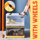 idrop Folding Storage Large Book Box with Wheels / Kotak Penyimpanan Barang Beroda / 折叠收纳书箱大号带轮子