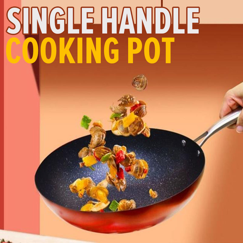 idrop [ 32CM ] Nano Glazed Granite Stone Nonstick Wok / Periuk Masak Batu / 32CM纳米釉面鹅软石不粘炒锅