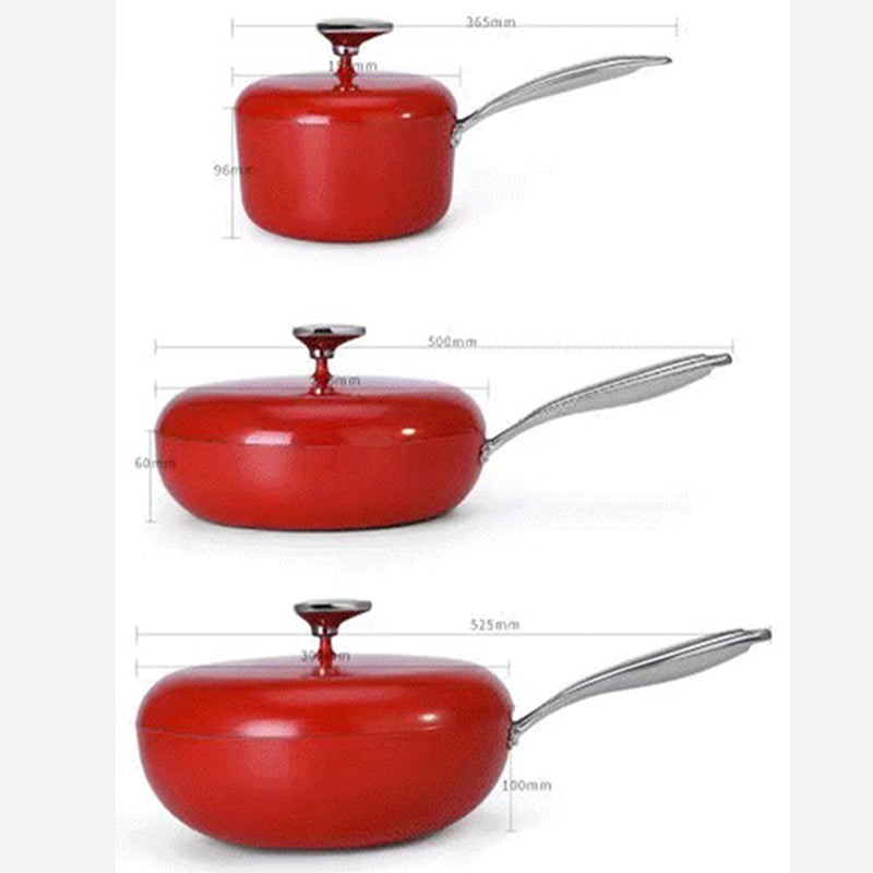 idrop [ 18CM + 28CM + 30CM ] Pebble Pot Nonstick Pot & Pan Set / Set Periuk masak Nonstick / 鹅软石不粘锅