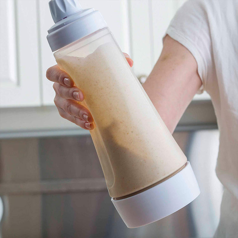 idrop All In One Hand Batter Mixer Dispenser Bottle / Botol Adunan Kek / 手摇搅拌瓶
