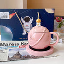 idrop [ 400ml ] Astronaut Space Planet Cup Warmer with Ceramic Mug / Pemanas Cawan dan Cawan Seramik Planet Angkasawan / 宇航员星球恒温陶瓷杯(带恒温)