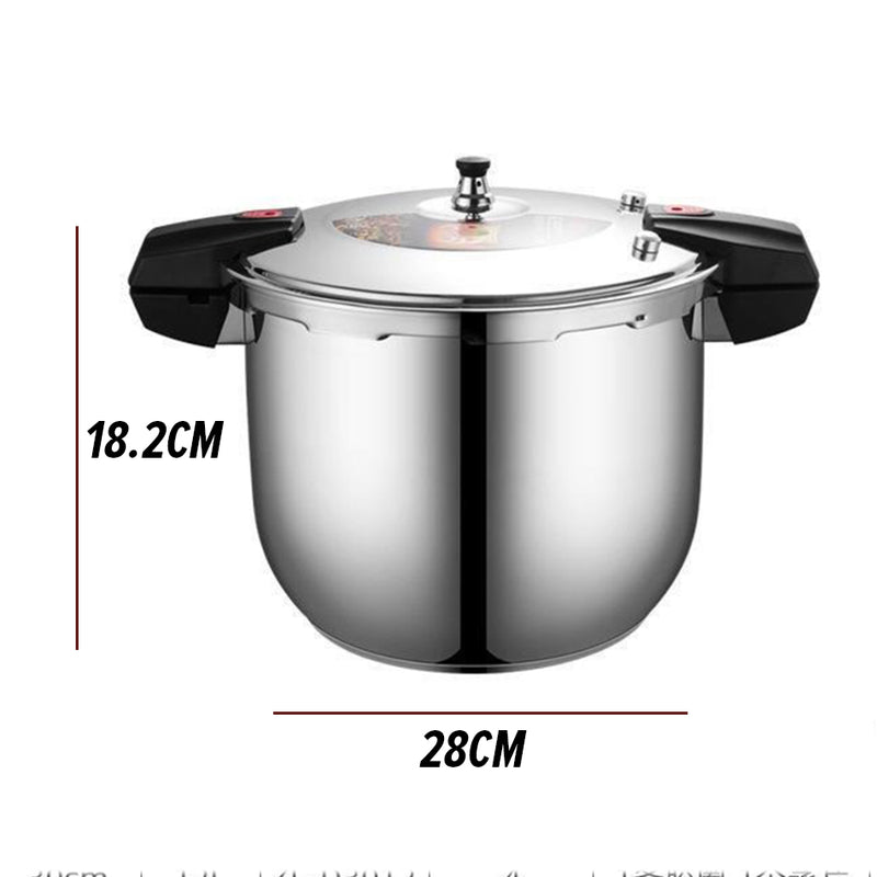 idrop [ 28CM ] 10L Stainless Steel Pressure Cooker / Pemasak Tekanan Keluli Tahan Karat / 28CM商用压力锅(10L)