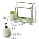 idrop Kitchen Dishcloth Rag Rack / Rak Kain Sinki Dapur / 收纳瓶抹布架三件套