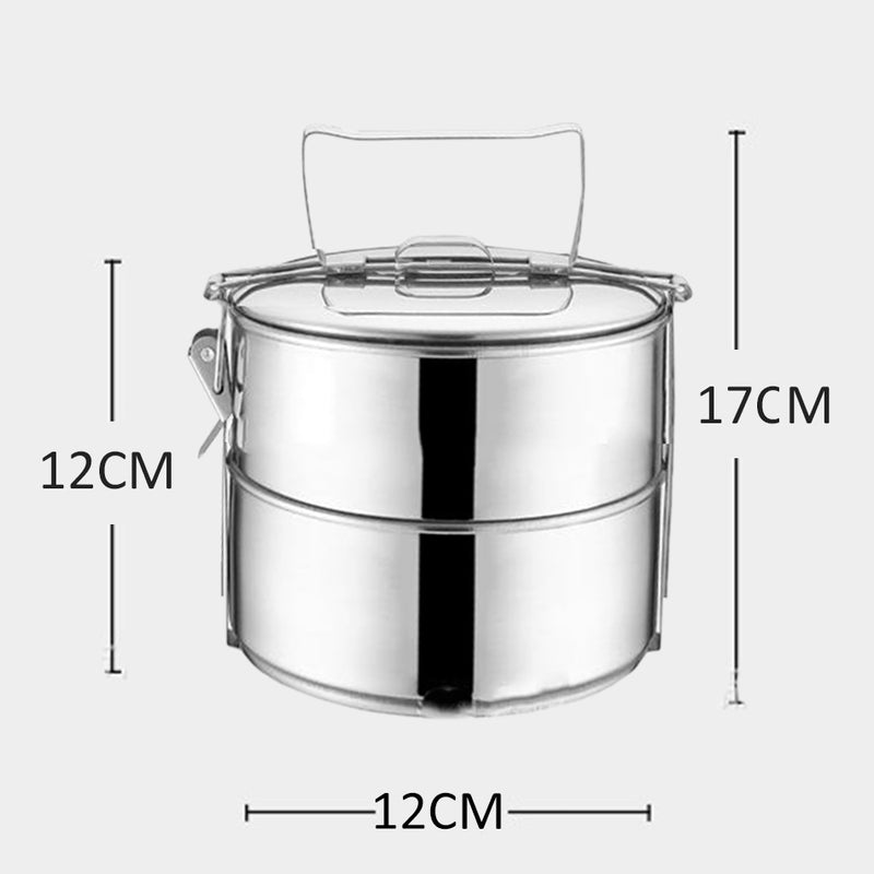 idrop [ 12CM ] 2 Layer 3 Layer Rice Box Lunch Box / Kotak Bekal Makanan Mudah Alih / 12公分三层饭格