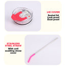 idrop [ 1200ml ] Stainless Steel 304 Drinking Cup Flask Plastic Coated / Botol Cawan Minum Keluli Tahan Karat 304 /