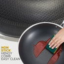 idrop [ 34CM ] SUS316 Stainless Steel Non Stick Double Sided Honeycomb Cooking Frying Pan Wok / Kuali Memasak Keluli / 不锈钢不粘双面蜂窝煎锅炒锅