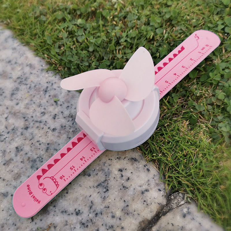 idrop Small Watch USB Mini Fan / Kipas USB Jam Lengan / 啪啪带卡通手表风扇