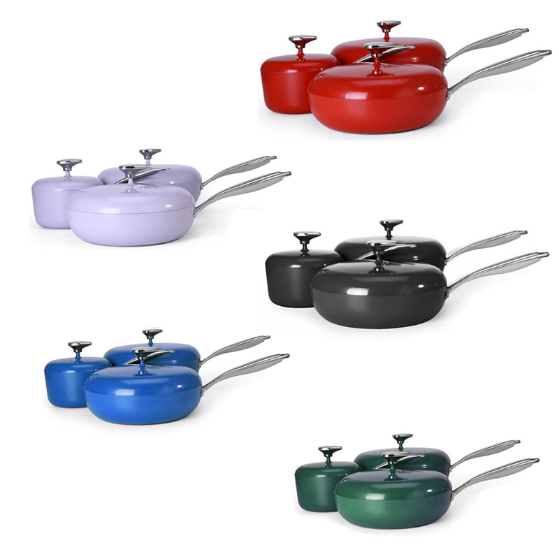 idrop [ 18CM + 28CM + 30CM ] Pebble Pot Nonstick Pot & Pan Set / Set Periuk masak Nonstick / 鹅软石不粘锅