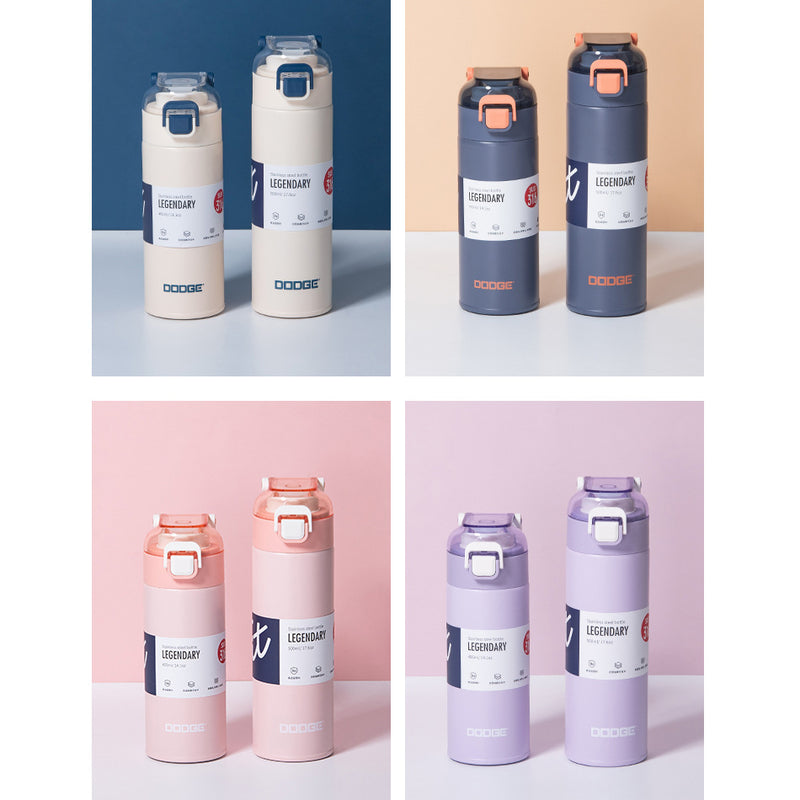 idrop 400ml 500ml Leisure Thermos Drinking Cup 316 Stainless Steel / Botol Cawan Minuman Keluli Tahan Karat / 400ML-500ML道奇瓦力休闲保温杯 (316不锈钢)