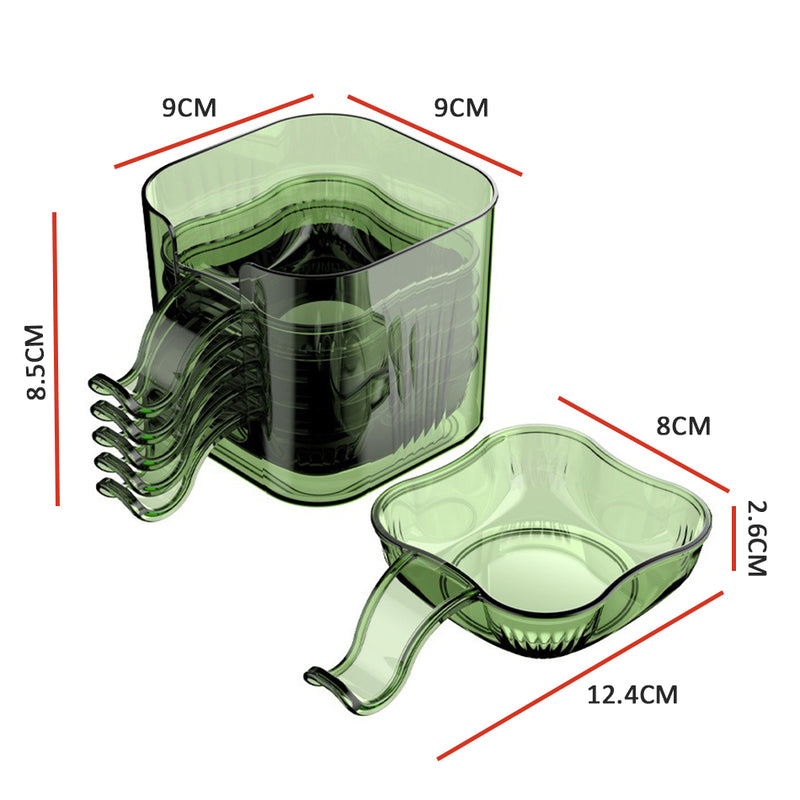 idrop [ 6PCS ] Multipurpose Dipping Plate PET Serving Plate / Piring Hidang Kecil Pelbagai Guna / 蘸料碟