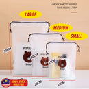idrop [ 10PCS Pack ] Bear Frosted Drawstring Bag Waterproof Travel Pack / Beg Mudah Alih Kalis Air / 小熊磨砂抽绳袋