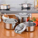 iDrop Stainless Steel Pots Food Curry Eating Pot 14~30CM / Bekas Makanan Keluli Tahan Karat / 不锈钢锅咖喱饭锅14~30CM