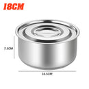 idrop [ 16 / 18 / 20CM ] 3 SET Kitchen Stainless Steel Pot Bowl / Set 3 Periuk Mangkuk Keluli tahan Karat / 16-20CM味盅三件套(STOCK POT)(16-18- 20)