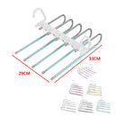 idrop 5 Rod Foldable Clothes Hanging Hanger / Penggantung Sidai Baju 5 Batang Boleh Lipat / 5管塑料钩防滑裤架(不锈钢裤架)