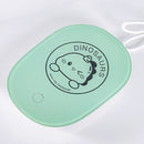 idrop [ 400ml ] Green Dinosaur Cup Warmer & Ceramic Cup Gift Box / Pemanas Cawan Kartun Cawan / 绿色恐龙陶瓷平盖钻石杯恒温礼盒 装(暖暖杯)