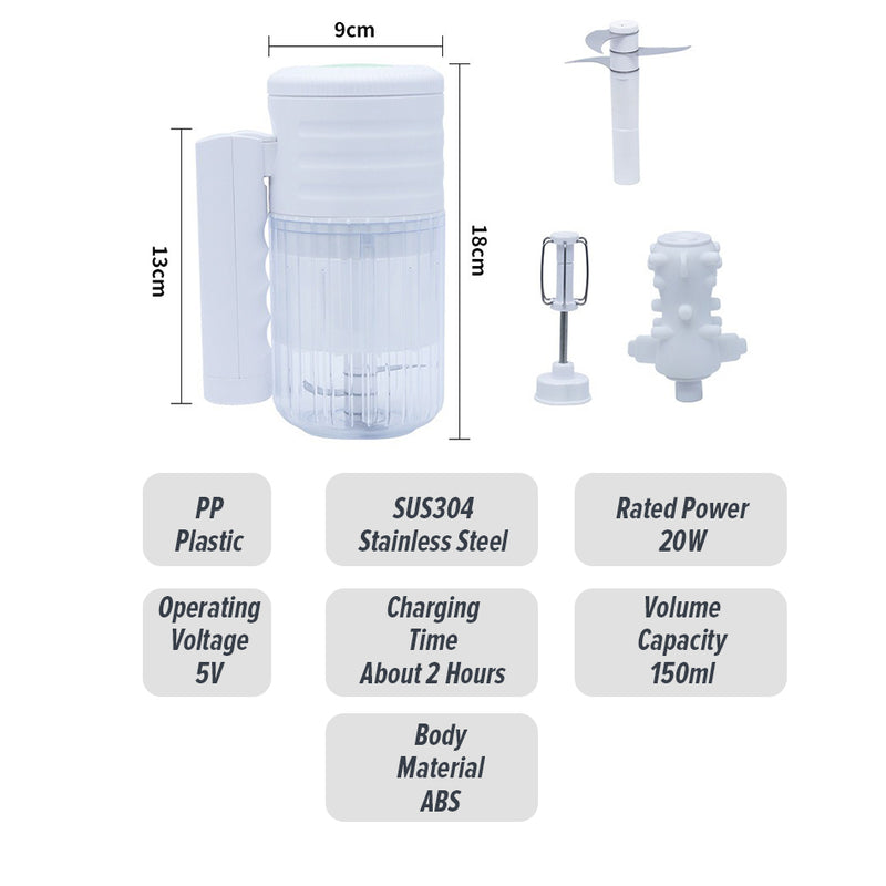 idrop [ 3 IN 1 ] Multifunction Mixer 40W Rechargeable / Blender Pengisar Pelbagai Guna / 40W充电式三合一料理机