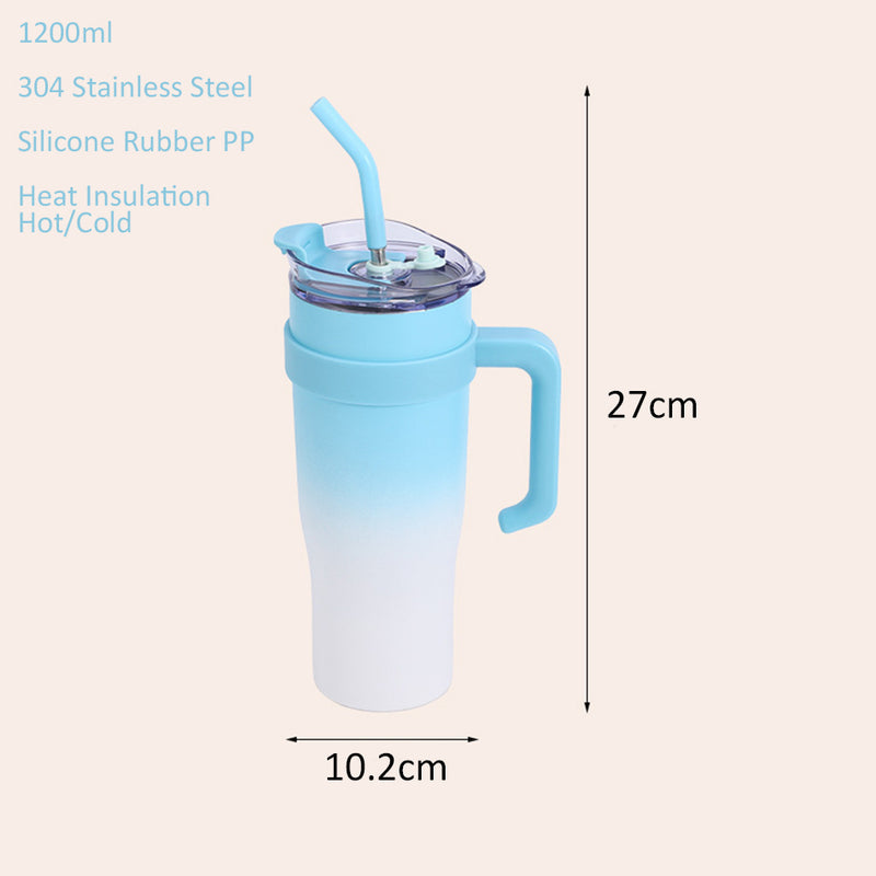 idrop [ 1200ml ] Stainless Steel 304 Drinking Cup Flask Plastic Coated / Botol Cawan Minum Keluli Tahan Karat 304 /