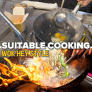 idrop [ 28-36CM ] Round Bottom Uncoated Stainless Steel Cooking Frying Pan / Periuk Memasak Bentuk Kawah Bulat 30CM 32CM 34CM / 30CM 32CM 34CM圆底无涂层不锈钢烹饪煎锅