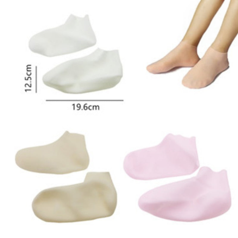 idrop [ 1 Pair ] Silicone Protective and Moisturizing Foot Covers / Sarung Perlindungan Kaki Silikon / 硅胶防护保湿足套(1双)