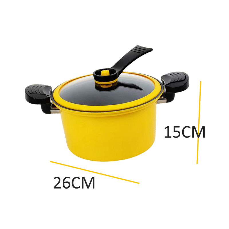 [ 26CM / 28CM ] Micro Pressure Cooker Pot / Periuk masak Tekanan Mikro / 不粘锅压力锅汤锅电磁炉燃气通用锅用家用