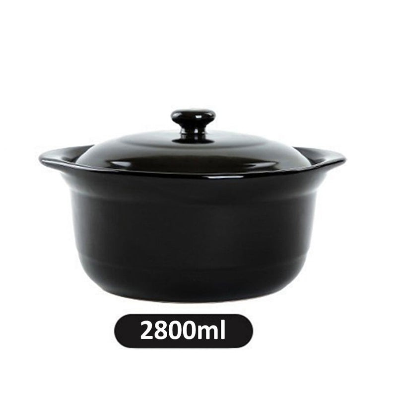 idrop [ 1800ml / 2400ml / 2800ml ] Porcelain Claypot Cooking Pot / Periuk Claypot Seramik / 陶瓷煲仔锅