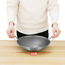 idrop [ 28CM / 32CM / 36CM ] Nonstick Stainless Steel Honeycomb Cooking Wok / Periuk Masak Keluli Tahan Karat Honeycomb / 不锈钢双耳蜂窝炒锅