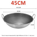 idrop [ RM109 COMBO ] 45CM Honeycomb Cooking Wok + 30CM Frying Pan + Garlic Cutter / Set Combo Periuk Wok + Periuk Rata + Pengisar Bawang