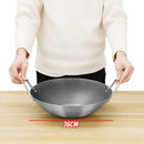 idrop [ 28CM / 32CM / 36CM ] Nonstick Stainless Steel Honeycomb Cooking Wok / Periuk Masak Keluli Tahan Karat Honeycomb / 不锈钢双耳蜂窝炒锅