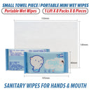 idrop Cleaning Wipe Cleansing Wipe Baby Wipes and Moist Toilet Paper [ 8 Packs X 8pcs Per pack ] / Kain Cuci Lap Pakai Buang / 手口清洁湿巾(8片 *8包)