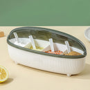 idrop 4 Compartment Seasoning Jar / Bekas Penyimpanan Rempah Perencah / 4格调味罐