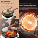 idrop [ 32CM ] 2 IN 1 Multifunction Maifan Nonstick Ceramic Coated Cooking Pot & Steamer Cookware Set / Periuk Masak & Stim Masak Tidak Lekat / [ 32CM ] 二合一多功能不粘陶瓷涂层烹饪锅和蒸锅炊具套装  [ FREE SPATULA & SPONGE]