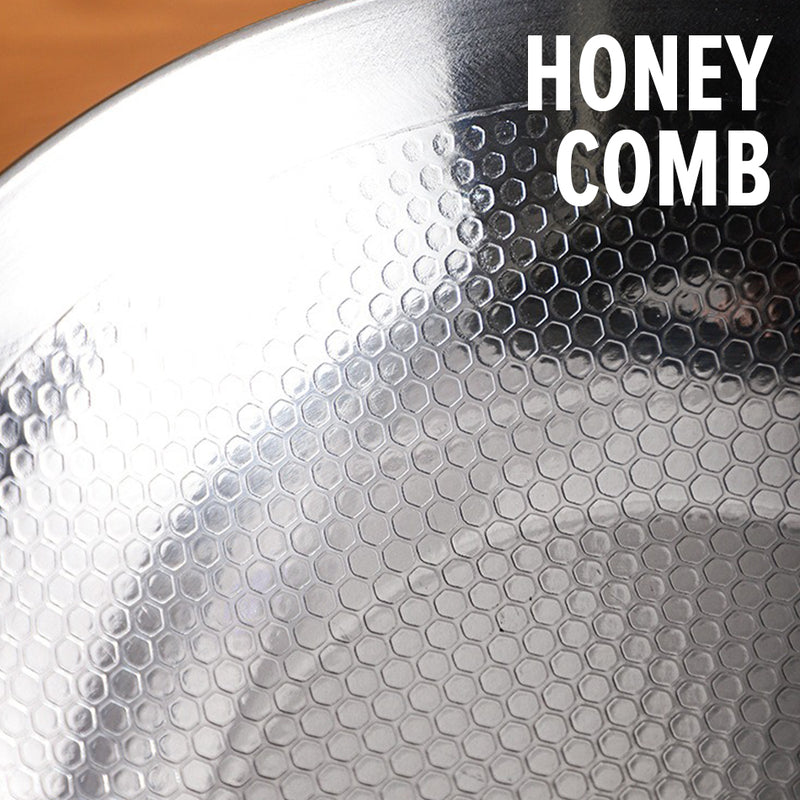 idrop [ 20CM~25CM ] Stainless Steel 304 Honeycomb Cooking Wok Pan / Kuali Masak Keluli Tahan Karat Honeycomb /  加厚304不锈钢干锅