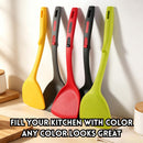 idrop Food Grade Heat Resistant Silicone Spatula Soup Ladle Turner Non Stick Cooking Utensil Kitchen Tool Set Set Spatula Silikon Gred Makanan Tahan Panas Senduk Sup Penyepit Masak Untuk Kuali Tidak Lekat Set Peralatan Dapur (S)