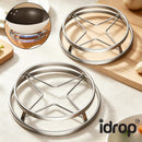 idrop【 16CM / 19CM 】Stainless Steel Pot Stand Heat Resistant Trivet Multi Function Steamer Rack Kitchen Pot Holder Kitchen Tool Alas Periuk Keluli Tahan Karat 16CM / 19CM Alas Tahan Panas Rak Kukus Serbaguna Pemegang Periuk Rak Peralatan Dapur Rumah (S)