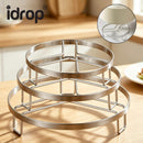 idrop【 12CM – 18CM 】304 Stainless Steel Steaming Rack Steamer Stand Pressure Cooker Rice Cooker Steam Rack Kitchen Tool Kukus Keluli Tahan Karat 304 12CM–18CM Rak Pengukus Untuk Periuk Nasi dan Periuk Tekanan Rak Kukus Rendaman Air Alat Dapur Rumah (S)