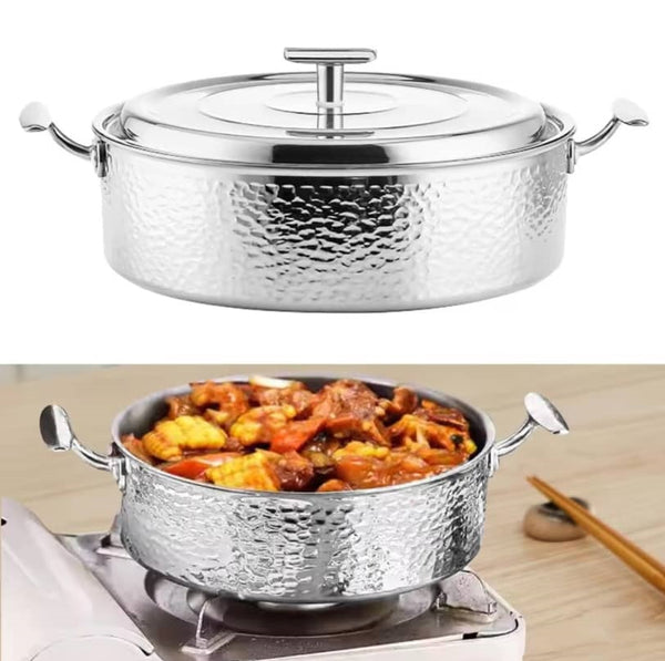 Dubai Stainless Steel Hot Pot Portable Thickened Stockpot Chafing Dish