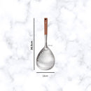 idrop Kitchen Utensil Set Stainless Steel Wooden Handle Spatula Long Handle Heat Resistant Non Stick Soup Ladle Cooking Tool Set Set Peralatan Dapur Keluli Tahan Karat Pemegang Kayu Spatula Tidak Melekat Senduk Sup Alat Memasak Set (S)