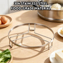 idrop【 12CM – 18CM 】304 Stainless Steel Steaming Rack Steamer Stand Pressure Cooker Rice Cooker Steam Rack Kitchen Tool Kukus Keluli Tahan Karat 304 12CM–18CM Rak Pengukus Untuk Periuk Nasi dan Periuk Tekanan Rak Kukus Rendaman Air Alat Dapur Rumah (S)