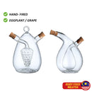 idrop Dwarf Eggplant/ Grape Double-Layer Glass Oil Bottle / Botol Minyak Kaca Dua Lapisan Terung Kerdil/ Anggur / 矮茄子/内葡萄双层玻璃油壶