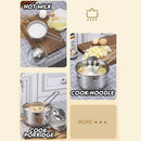 idrop 16CM 304 Multipurpose U-Shaped Handle Milk Pan / Kuali susu pemegang berbentuk U / 16cm U型手柄奶锅