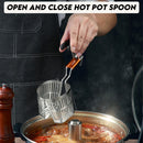 idrop Stainless Steel Open And Close Hot Pot Spoon / Keluli Tahan Karat Buka Dan Tutup Sudu Periuk Panas /  不锈钢开合式火锅勺