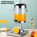 idrop 8L Silver Single Head Juice Cauldron / 8L Kuali Jus Kepala Tunggal Perak / 8L银色单头果汁鼎